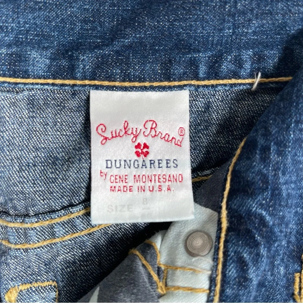 Vintage‎ Y2K Lucky Brand Dungarees Peanut Pant Flare Jeans 8/29 USA Made